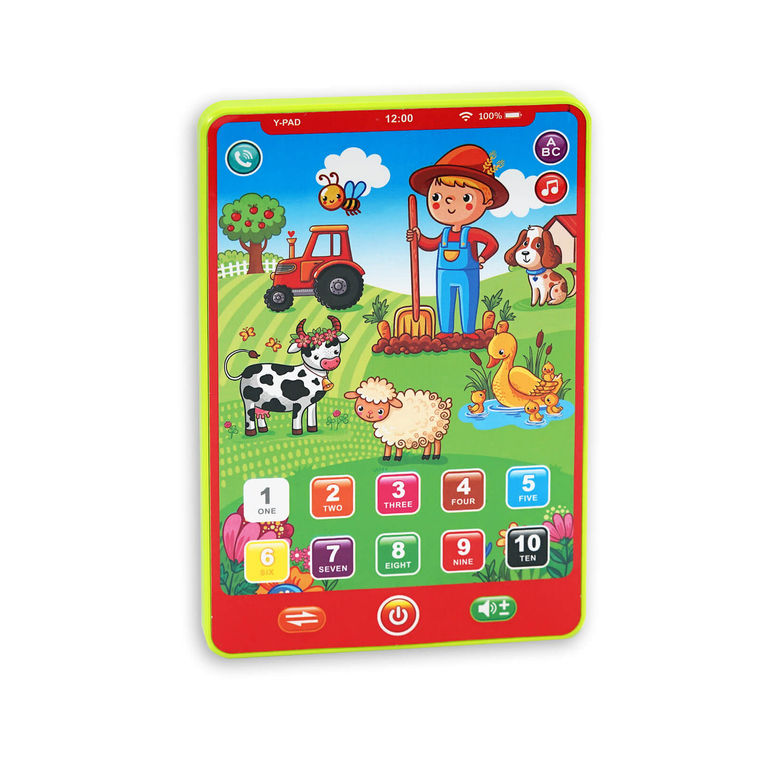 7 Inch Musical Farm Tablet Toy